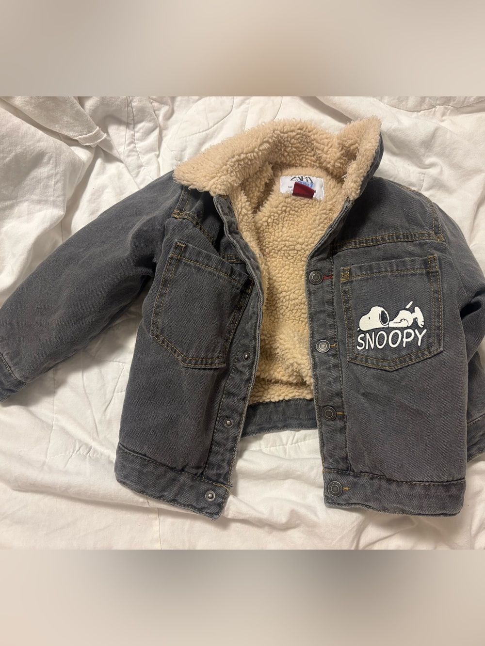 Jacket toddler Snoopy Sherpa Zara